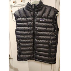 Patagonia Men's Down Sweater Vest Black Puffer Fits Small/Medium